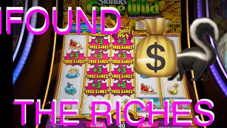 Max Bet Win!!  Stinkin Rich Sot *Skunks Gone Wild * TSLOTS 113