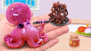 Recipe for Seafood Lovers 🤤️ Miniature Fry Octopus Karaage with Cheetos Takis 👄 Mimi Cooking