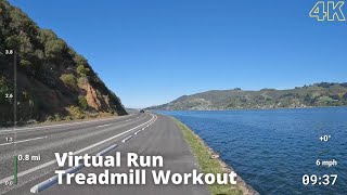 Sunny Spring Run by the Water Virtual Run | Virtual Running Videos Treadmill Workout Scenery