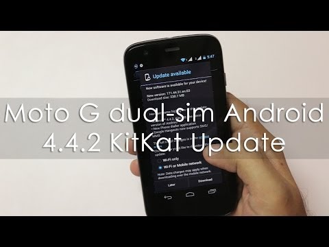 Moto G Dual SIM Android Kitkat 4.4.2 OTA Update Moto G Dual SIM Android Kitkat 4.4.2 OTA Update