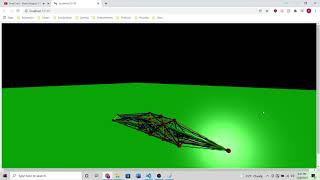 Vpython Spring and Mass Fastest Soft Robot