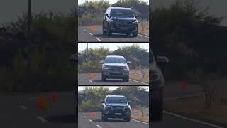 MG Gloster Vs Ford Endeavour Vs Toyota Fortuner  - Cornering test | Credits- @zigwheels #shorts