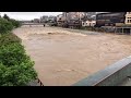 2021年5月21日　京都　四条　鴨川　大雨