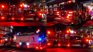 Orlando FD | Station 1 "The Big House" Response Compilation (E001/E101/T001/R001)