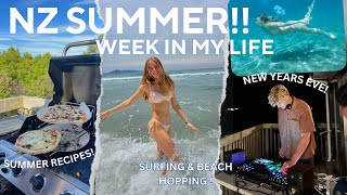 WEEKLY VLOG- Surfing, New Years Eve, Summer in NZ!