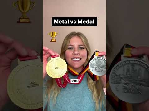 What is the difference between medal and metal?