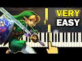 The Legend of Zelda - Theme  song - VERY EASY Piano tutorial