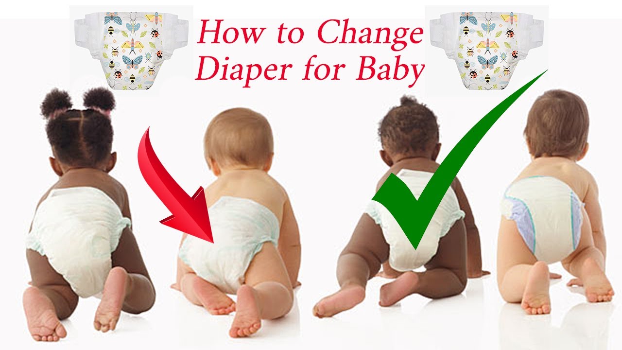 How To Change Diaper For Baby How To Wear Diaper For Baby Youtube