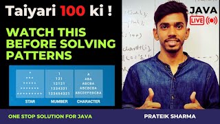 Patterns in Java Tricks Computer Class 10 ICSE ISC Java Programming