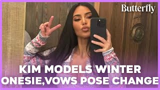 Kim Kardashian Models Winter Onesie on Ski Trip, Reveals 'I Promised Kendall I W