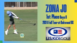 Zona Jo U.S. Kids Golf (Boys 8) 1st place shooting one over. 2024 fall tour #juniorgolf #kidsgolf