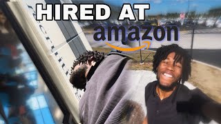 I GOT HIRED AT AMAZON! 🧢📦 (Amazon Pre-Hire Appointment)