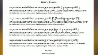 REFUGE PRAYER BY HIS EMINENCE THE 8TH PALGA RINPOCHE..🙏  ||THE INITIAL PRAYER OF OUR DAILY PRAYERS