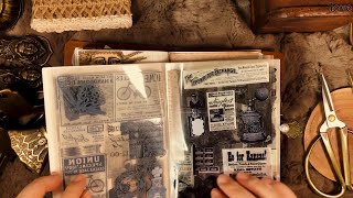 Mystery theme scrap💀｜Vintage diary｜Scrapbooking｜ASMR