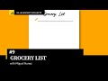 #9 of 25 Beginner Projects -  HTML, CSS, & JavaScript - Grocery List ( Responsive Design )