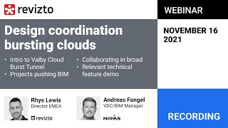 Revizto Webinar With NIRAS - Design coordination bursting clouds. November 16, 2021.