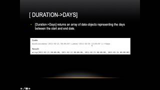 Lasso Programming: [duration→days]