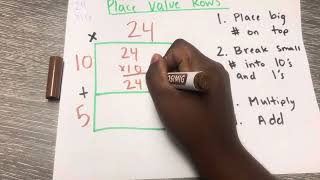 Place Value Rows Multiplication