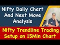 Nifty Trendline Trading Setup on 15Min Chart  !! Nifty Daily Chart And Next Move Analysis