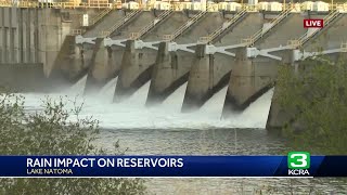 A look at Folsom Lake's water levels after days of rain soaks Northern California