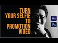 Turn Your Selfie to Promotion Video in Animate CC & Photoshop. Simple Text Animation.