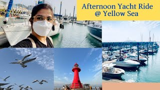 Afternoon yacht ride at Jeongok Port, Hwaseong City || Indian family in South Korea