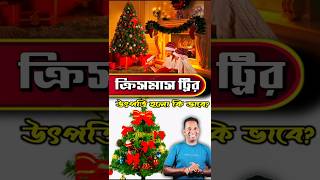 ক্রিসমাস ট্রির উৎপত্তি হলো কি ভাবে? #shorts #christmas #christmastree #xmas #currentaffairs #facts