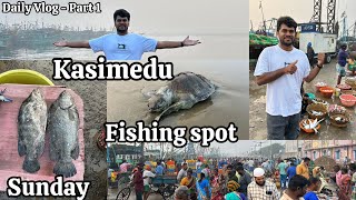 Kasimedu fishing spot 🐠 Morning 5'Clock 🐟 In North Chennai