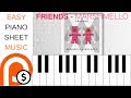 FRIENDS - MARSHMELLO & ANNE-MARIE | EASY PIANO SHEET MUSIC | PATREON REWARD