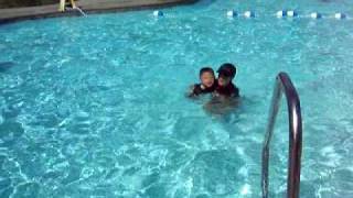 Enoch's swim lesson