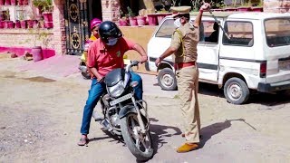 लॉकडाउन में धणी लुगाई को बाहर निकलना पड़ा भारी - पुलिस ने मोर बोला दिए | Lockdown Rajasthani Comedy
