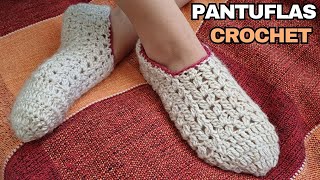 Cómo tejer PANTUFLAS a CROCHET paso a paso