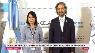 Canciller Ana Cecilia Gervasi participa en cumbre de la CELAC