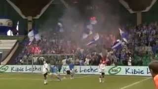 Lech Poznań fans supporting their Under 12's team against Spurs in 2010.