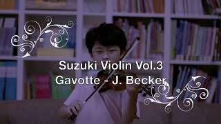 Suzuki Vol3 Gavotte by J. Becker - 스즈키 바이올린 3권 베커 가보트