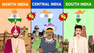 North India Vs Central India Vs South India || Comparison 2023 || Versus Kingdom