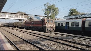 Erode(EDDS) Wap 4 powered tirupati bound garudadri express at decent speed