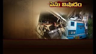 10 Killed In A Bus Truck Collision In Tummalaguda Of Nalgonda District