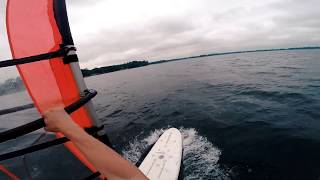 Short glimpse of windsurfing in Alausas lake