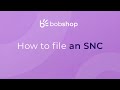 Selling on Bob Shop: How to file an SNC