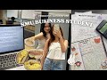 SMU BUSINESS vlog 🫐˚✿˖ | productive studying, getting my life together, friend hangouts 📁🖇️