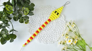 How to Make Snake Shaped Keychain with ponybeads?