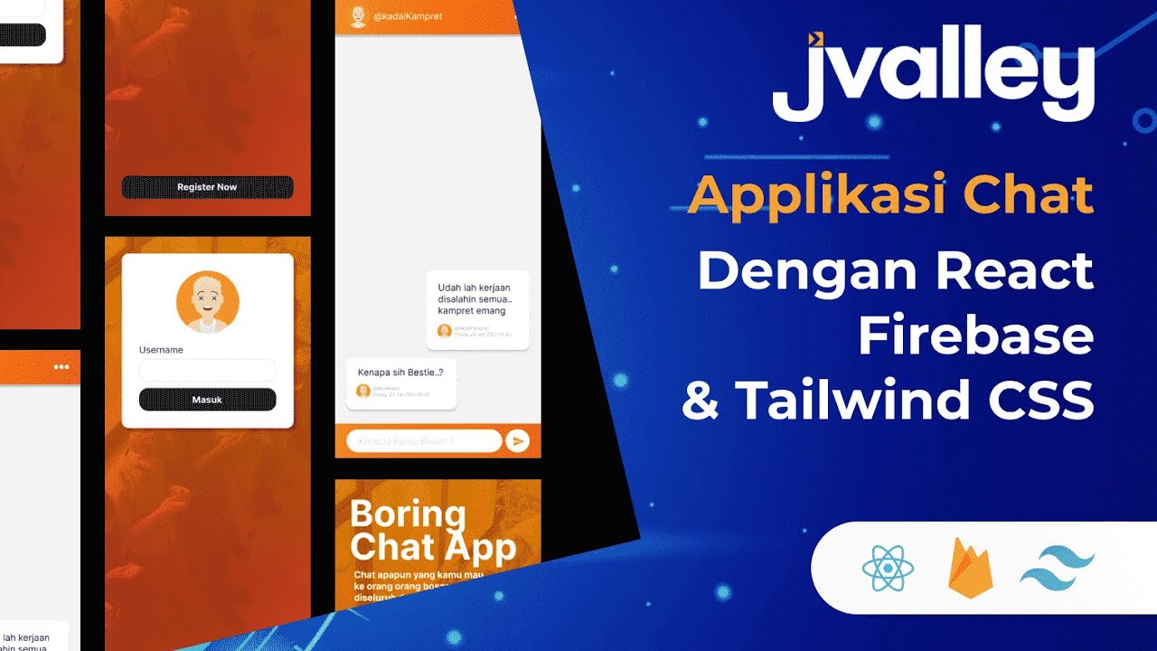 Applikasi Chat Dengan React Js Tailwind Css Dan Firebase Youtube