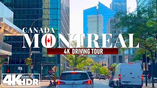 Montreal Canada 🇨🇦 Driving Tour in [4K] UHD 60 fps | Downtown Montreal