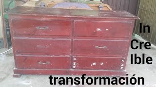 Cómo transformar un gavetero en una credenza, sorprendente idea para transformar un viejo gavetero