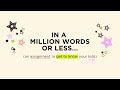 Getting to Know Students in a Million Words or Less