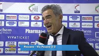 Pescara - Vis Pesaro 2-2 Auteri: "Nel complesso meritavamo la vittoria"