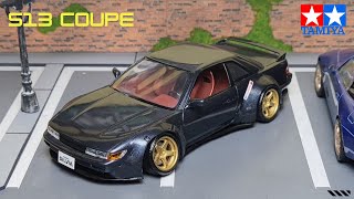 Wide Body Nissan Silvia S13  /   1/24 Model   / Custom Body kit (Tamiya Nissan S13)Scale Model Build