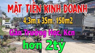 Bán đất Mặt Tiền Kinh Doanh tỉnh lộ gần Trường Học, Kcn. Giá hơn 2tỷ