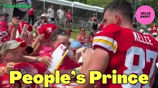 Travis Kelce being ‘MAN of the PEOPLE’ during Chiefs practice and postgame